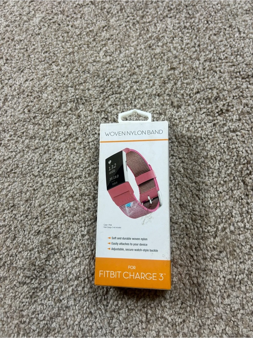 Fitbit Replacement Bands 2 Pack Pink Hot Pink Woven Nylon Watch Straps